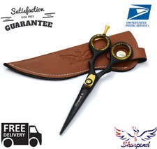 BARBER SALON HAIR HAIRDRESSING HAIRDRESSER SCISSORS RAZOR SHEAR SET 5.5"