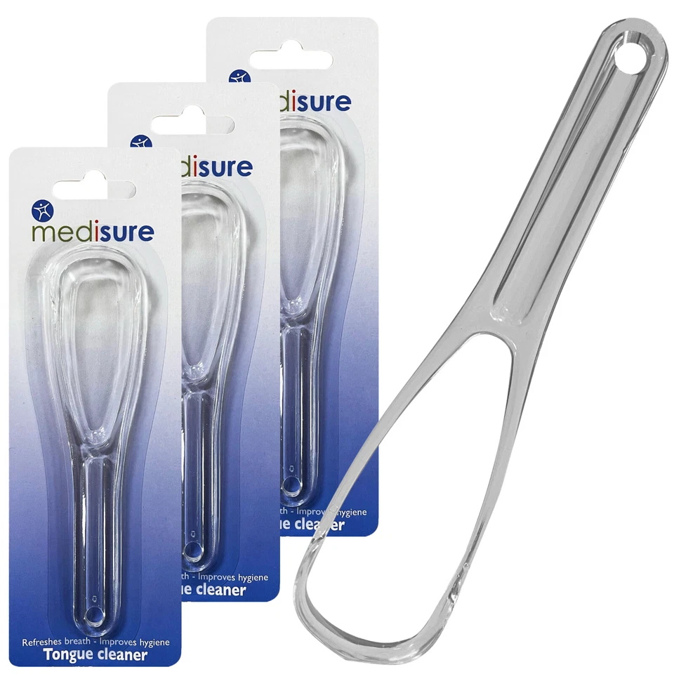 Medisure Healthcare Breath Refresh Tongue Cleaner Mouth Hygiene Scrapper x 3