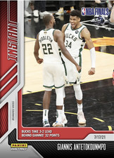 GIANNIS ANTETOKOUNMPO NBA PLAYOFFS FINALS BUCKS vs SUNS PANINI INSTANT CARD #238