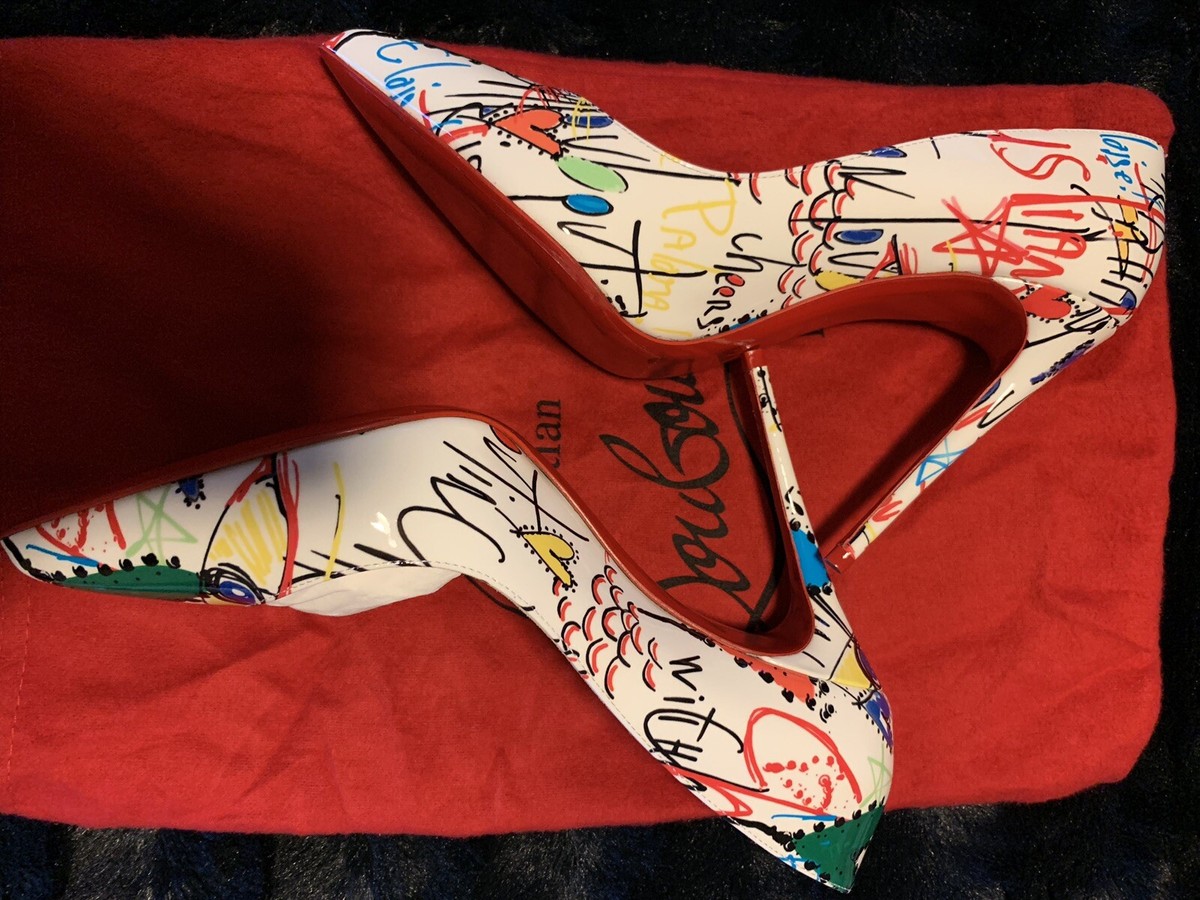 Christian Louboutin Pigalle Follies 36.5 Loubitag Graffiti Christian Louboutin Pigalle Follies 36.5 Loubitag Graffiti