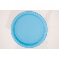 Pappteller Hellblau, Ø 23Cm, 8 StüCk