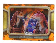 2024 Topps Chrome Sapphire Star Wars Episode1 Orange 18 An Unwelcome Return /25