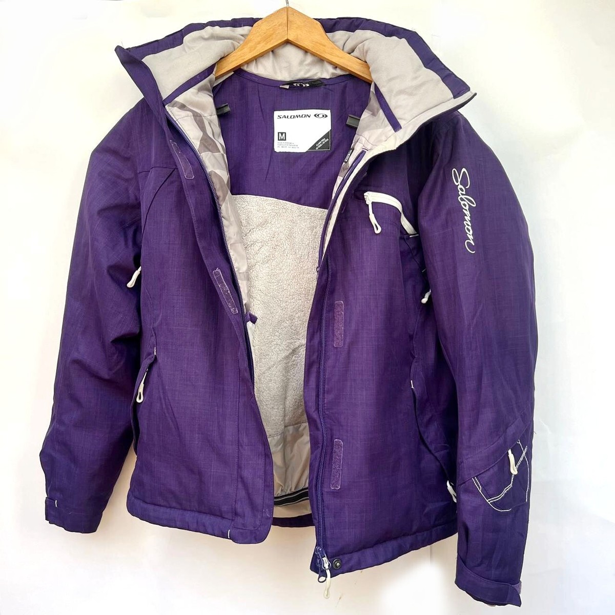 Salomon Clima Pro 10 000 Purple Ski Snow Jacket Womens Size Salomon Clima Pro 10 000 Purple Ski Snow Jacket Womens Size