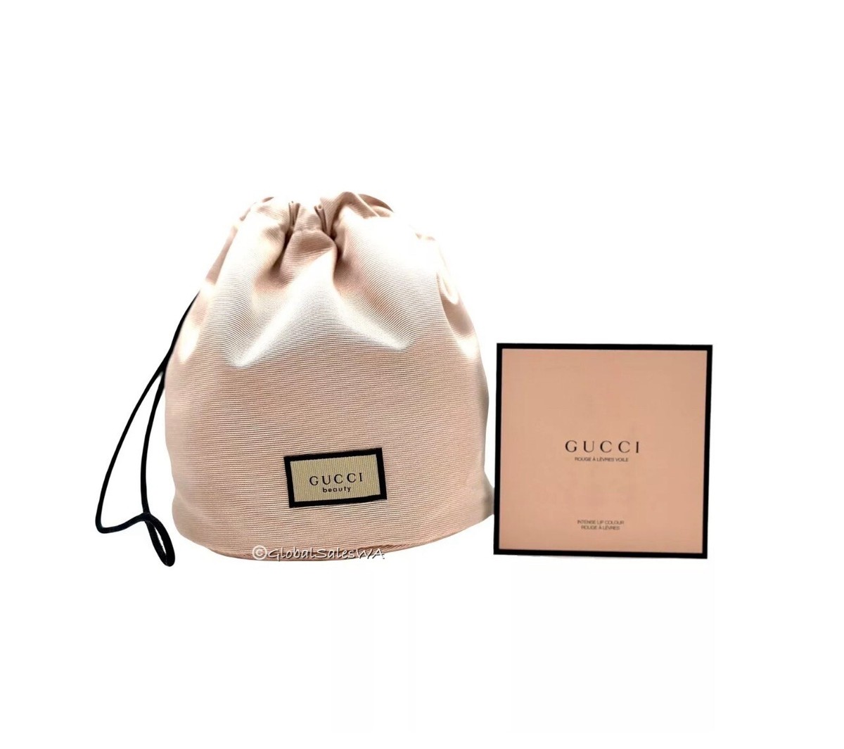 Gucci Beauty Pouch Bag & Intense Lipstick 25 Goldie Red Sample 2 