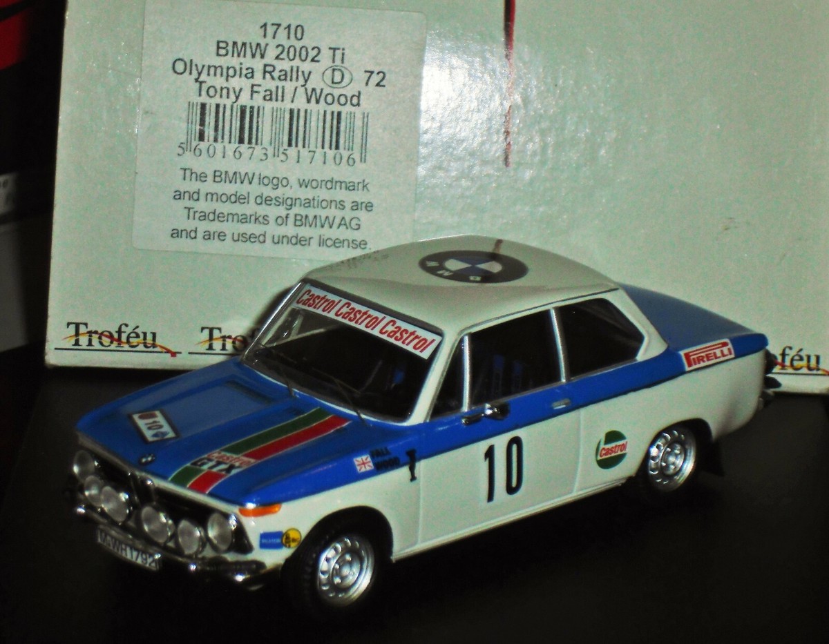 BMW 2002 Ti #10 OLYMPIA RALLY 1972 T. FALL / WOOD TROFEU 1710 1:43