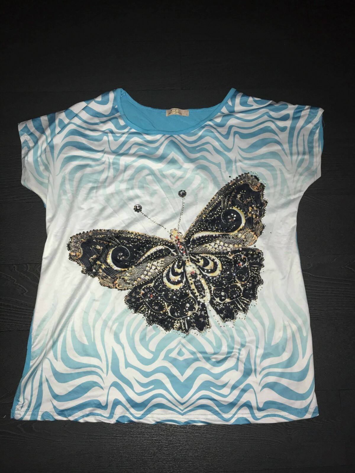 REDUCED PRICE ….Moda Impression Butterfly Tshirt with Sparkle detail
