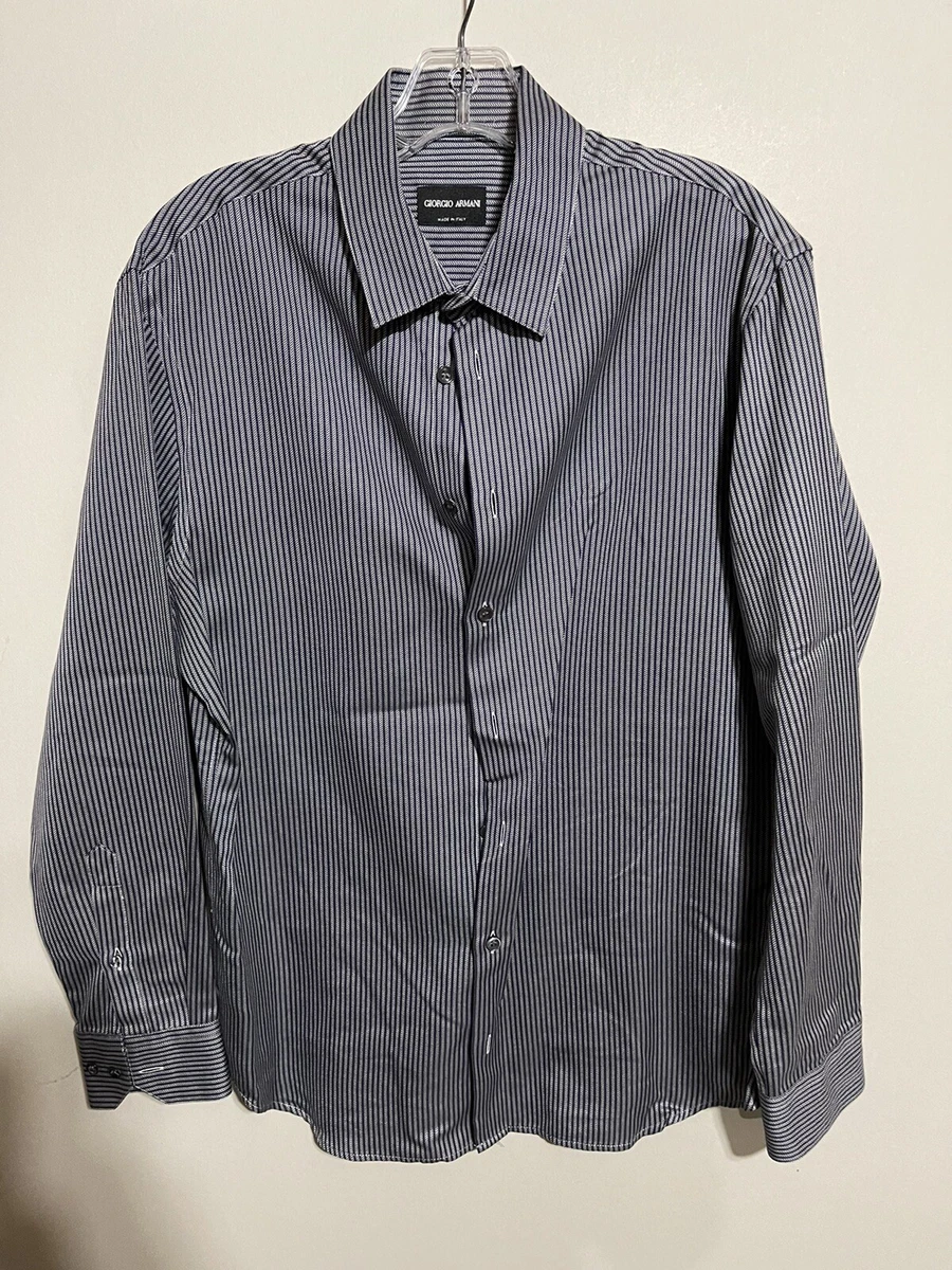 Armani black shop dress shirt