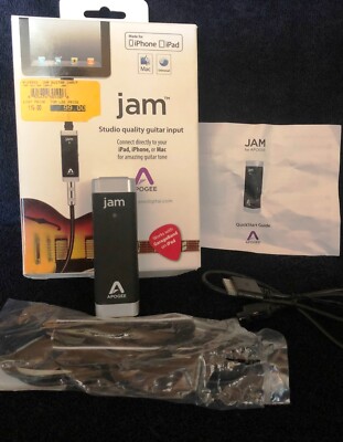 APOGEE JAM   Guitar / Bass recording interface for iPad . iPhone , Macbook , Mac