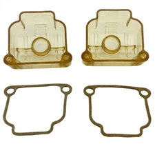 Bing CV Carb Clear Float Bowl Set-BMW Airhead; 13 11 1 254 762/63; EnDuraLast