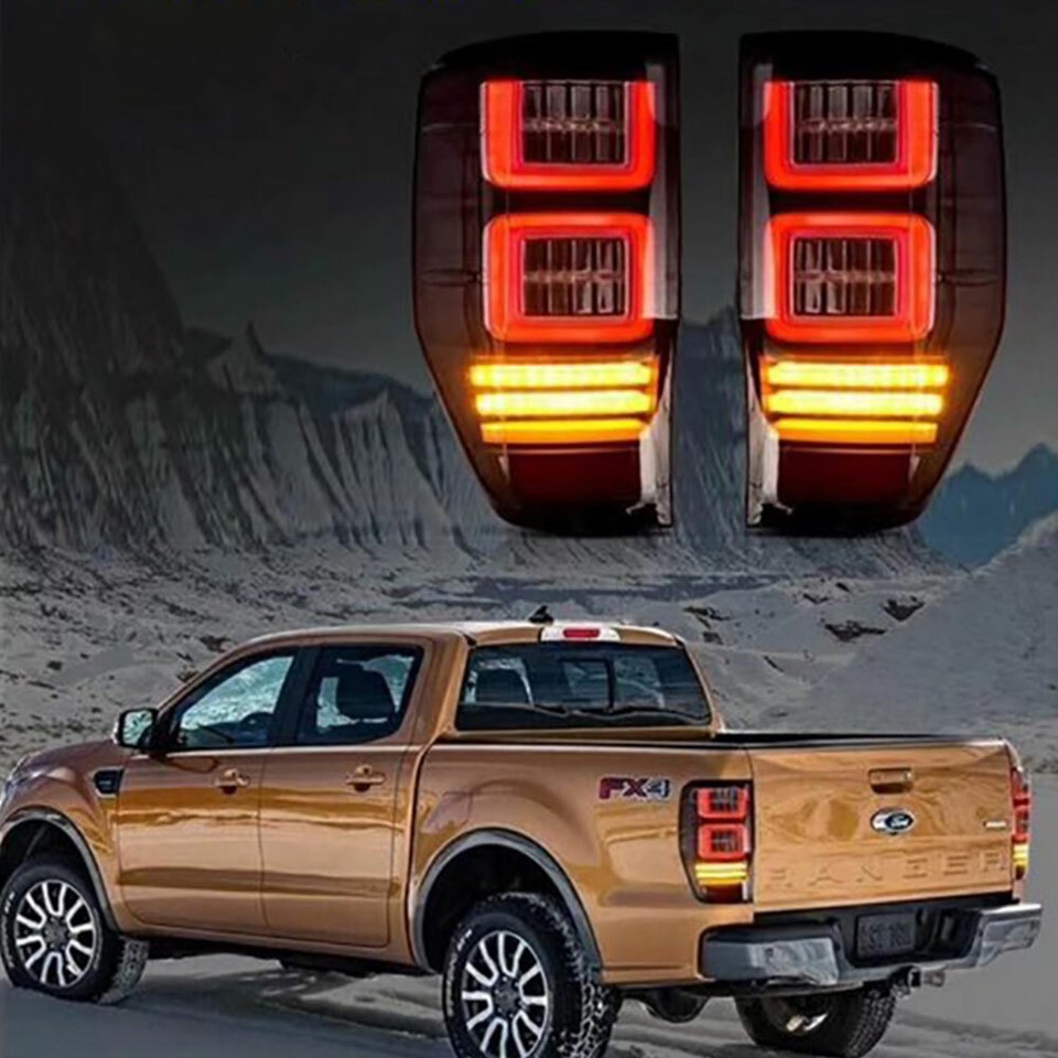 new Tail lights Assembly For 12-19 BLACK Ford Ranger LED Turn Signal ...