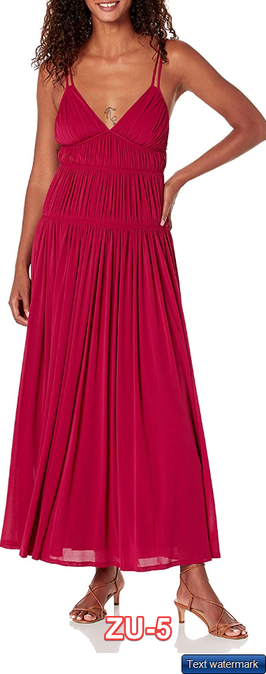 Rebecca Taylor Women's Ruched Mesh Maxi Dress Hibiscus Sz 8 Rebecca Taylor Dress