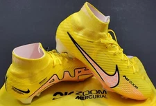 Nike Zoom Superfly 9 Elite FG, Yellow Strike/Sunset Glow, Size 8.5 (DJ4977 780)