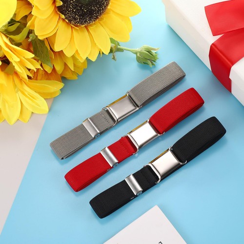 3 Pieces Kids Toddler Elastic Buckle Belt Adjustable Buckle Stretch Belts wit... - Picture 4 of 6