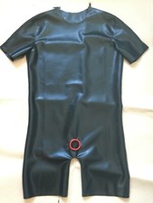 latexanzug Rubber Gummi Catsuits tights Fitness uniform Black Suit