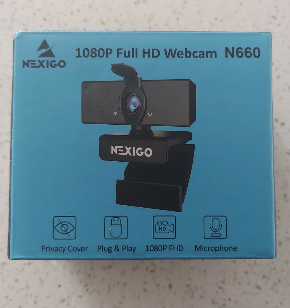 1080P Business Webcam with Software Dual Microphone Privacy Cover NexiGo 