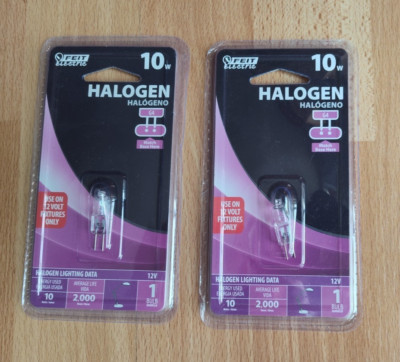 Feit Electric 10W Watt G4 Halogen Bulb for Lamp Lighting Etc - Lot of 2 New NIP