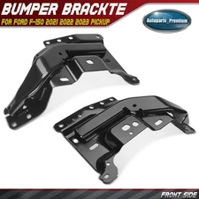 2x Front Side High Strength Steel Bumper Mounting Plate for Ford F-150 2021-2023