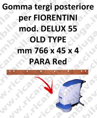DELUX 55 old type Hinten Sauglippen für scheuersaugmaschinen FIORENTINI