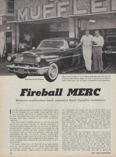 1953 Mercury Monterey Engine Swap Magazine Article Ad 1956 Buick 322 Fireball V8