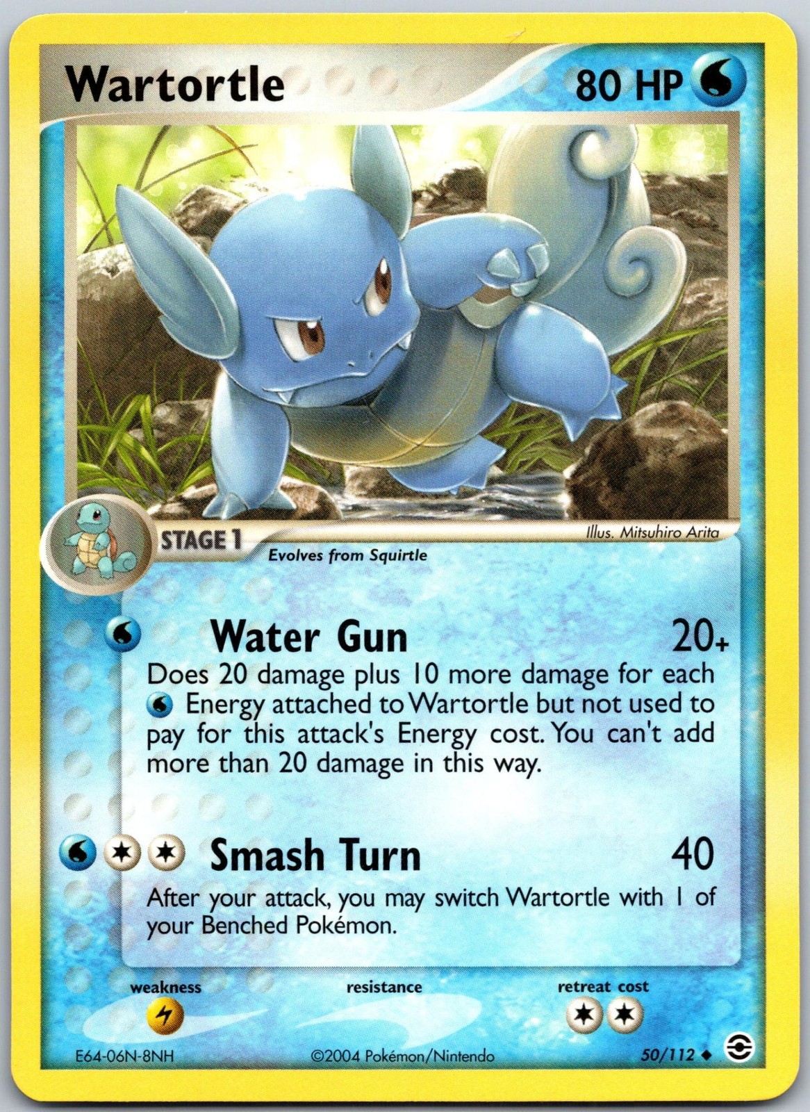 Wartortle 50/112 Uncommon FireRed & LeafGreen NM