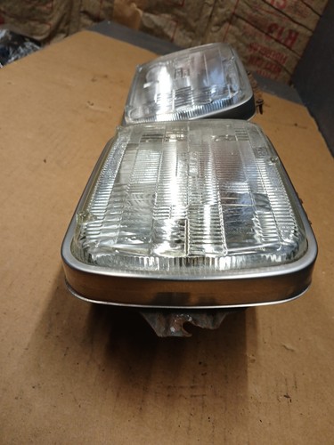 1981-1993 Dodge Pickup Truck Ramcharger Original Headlight Buckets Trim Rings - Picture 3 of 11