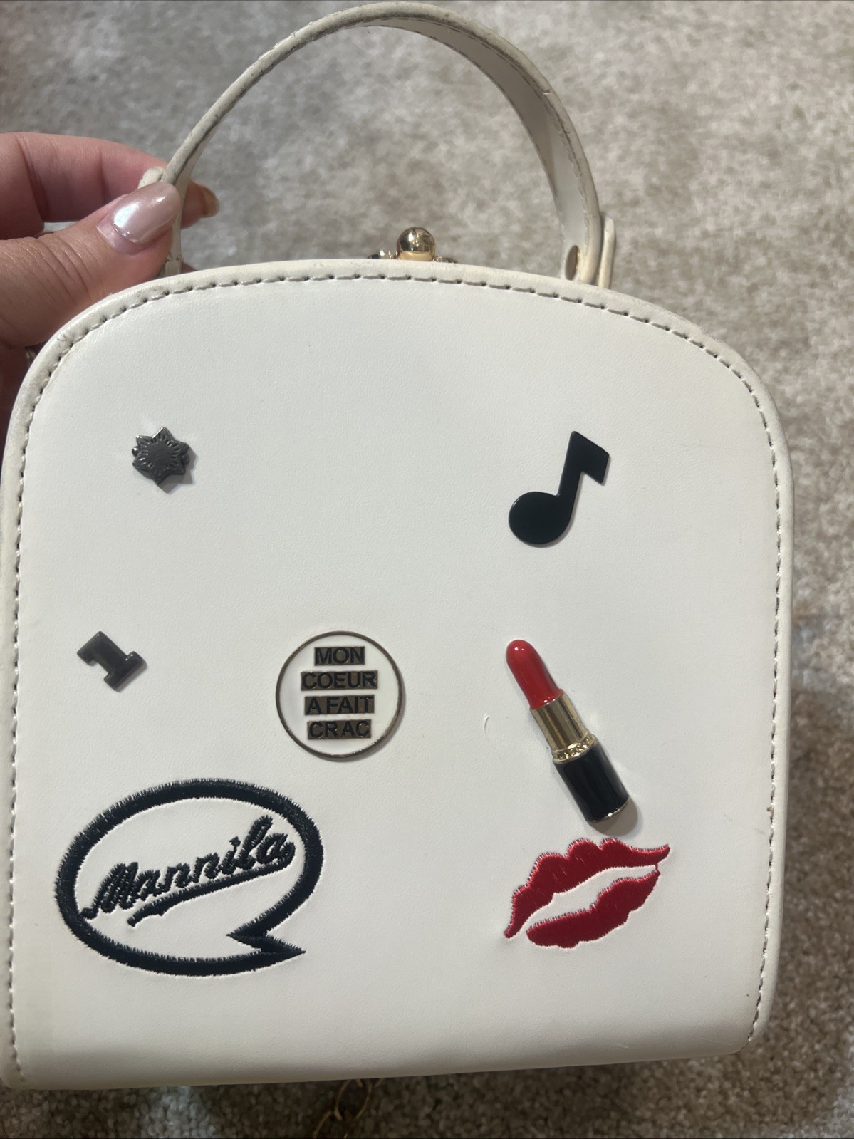 Mannila Exclusive Lipstick Bag, Mary Frances lipstick Metal Frame