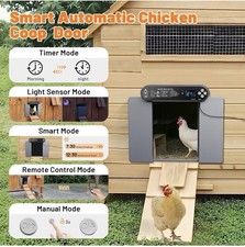 Automatic Chicken Coop Door, Solar/Battery Operation