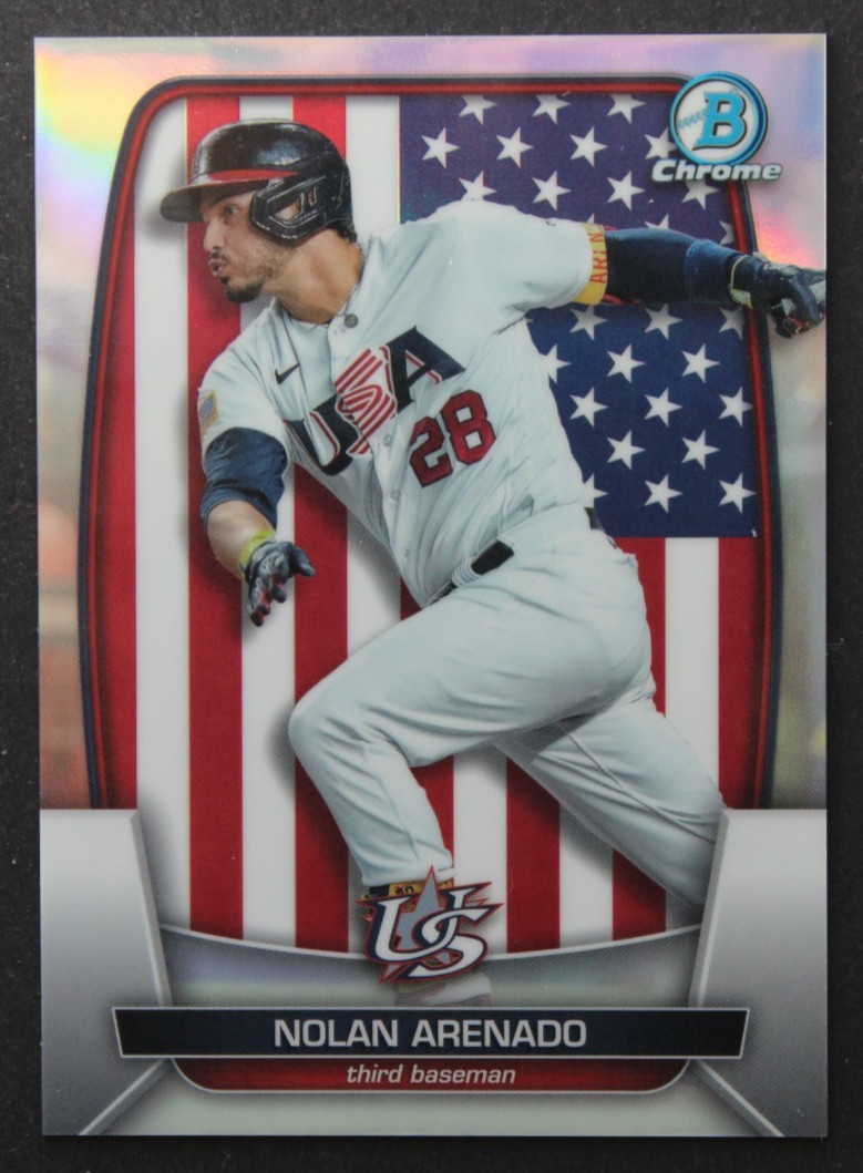 2023 Bowman Chrome Nolan Arenado World Baseball Classic Refractor #/499 #WBC-82
