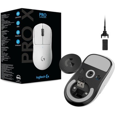 Logitech G PRO X SUPERLIGHT Weiß HERO 25K LIGHTSPEED Gaming Maus