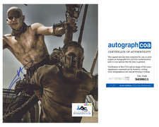 TOM HARDY AUTOGRAPH SIGNED 8X10 PHOTO MAD MAX VENOM ACOA