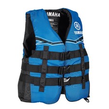 Yamaha Adult Men's Blue Nylon Life Jacket/PFD XL MAR-21V3B-BL-XL