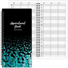 3 Column Appointment Book - Daily and Hourly Schedule Book with 200 Pages