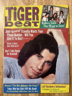 May 1976 Tiger Beat Magazine~Robby Benson~Aames~Leif~Donny~John Travolta Cover