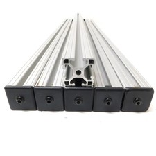 (Lot of 6) 35" Long Extruded Aluminum T-Slot 1.5" W x 1.5 "H x 35" L