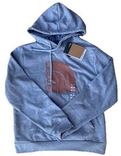 The North Face Circular Design Women's Gray Pullover Hoodie Logo Pockets S