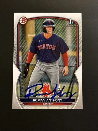 Roman Anthony Red Sox Baseball Signed Autographed 2023 1st Bowman Card