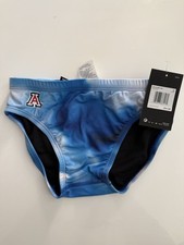 UofArizona Nike Swimming Sport Swimwear Bottoms Youth Size 28 Blue Swim Briefs