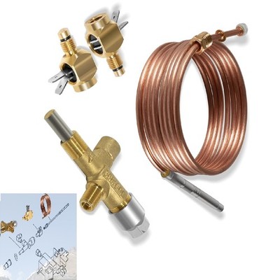 Thermocouple, Interrupter Gas Valve Plug for Norcold N300 RV Refrigerator Repair