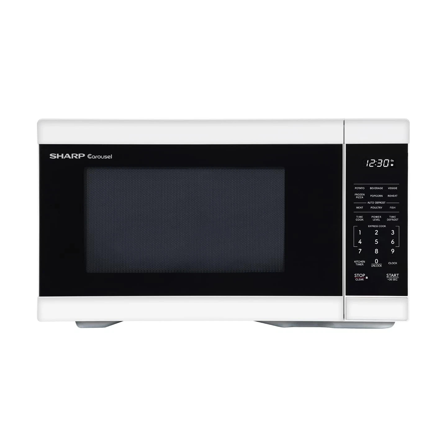 Sharp 1.1 CF Countertop Microwave Oven in White , ZSMC1161KW