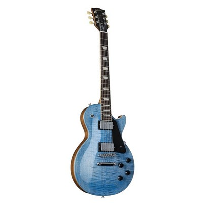 Gibson Les Paul Studio Figured Ocean Blue - Single Cut E-Gitarre