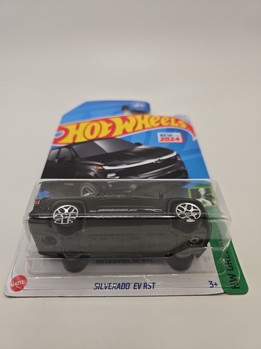 Hot Wheels CHEVROLET SILVERADO EV RST, Black, P-Case 110/250 8/10 - Picture 2 of 3