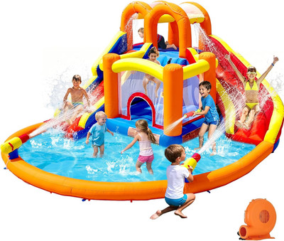 [Upgraded Version] Bounce House Water Slide Combo for Big Kids 8-12, Water Bounc