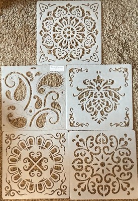 NEW 5 MANDALA, MOFIT & PAISLEY Stencils