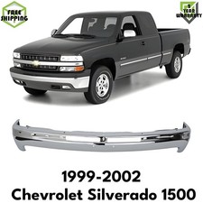 Oe Replacement Bumper Chrome Steel For 1999-2002 Chevrolet Silverado 1500 Oe Replacement Bumper Chrome Steel For 1999-2002 Chevrolet Silverado 1500