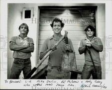 1988 Press Photo Mike Devlin, Pat McGraw and Andy Gray saved man from fire