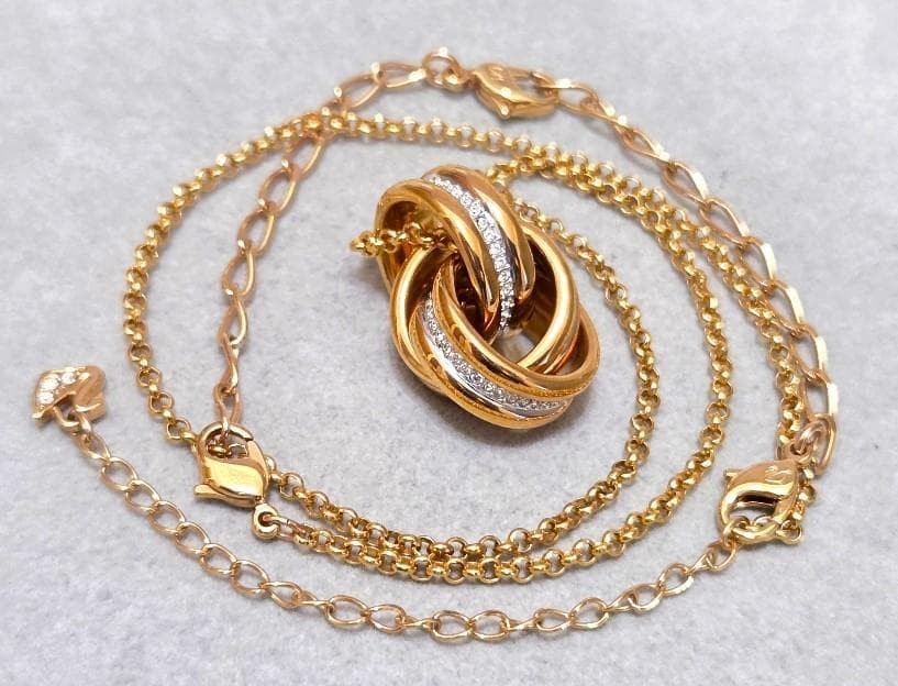 Swarovski Hyperbola Interlocking Circle Necklace,… - image 8