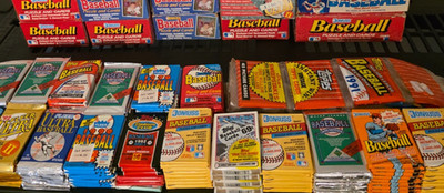 Great Lot 100+ Unopened Vintage Baseball Cards + HOF and Star Cards Bonus