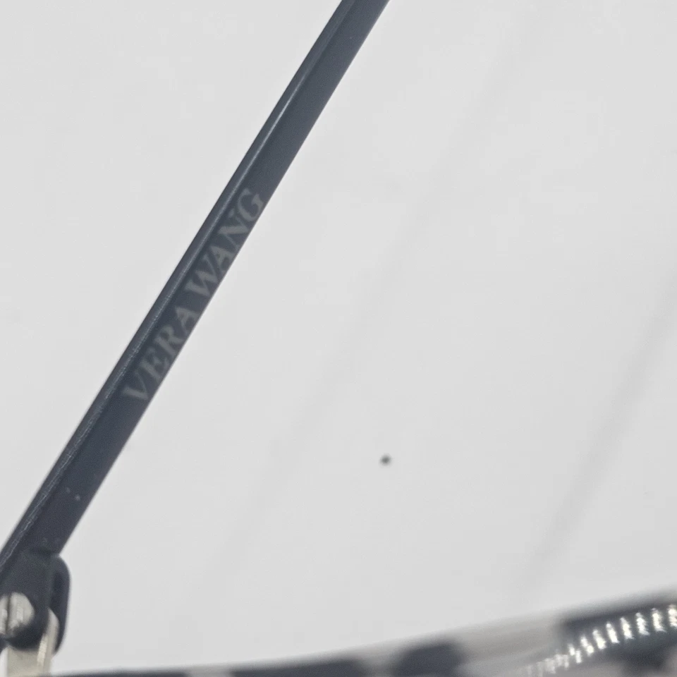 Vera Wang VA54 BK 54-16-135 Black Marble Plastic Full Rim Eyeglasses Frame &N26 - Image 2 of 4