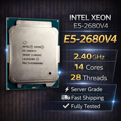 Intel Xeon E5-2680 v4 14-Core 28-Thread 2.40GHz LGA2011-3 Server Processor CPU