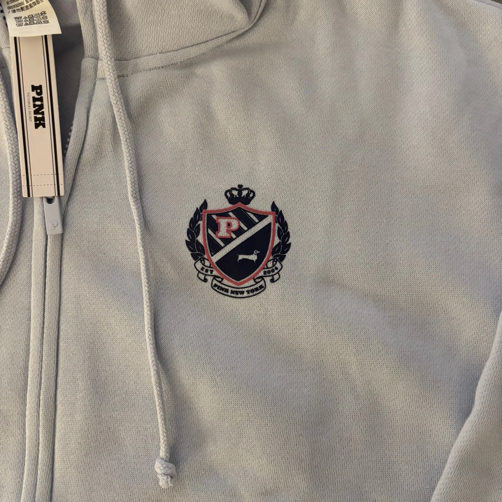 UNDERCOVER Felpa con cappuccio e zip intera Victoria’s Secret ROSA NUOVA edera pile ortensia blu ghiaccio XL